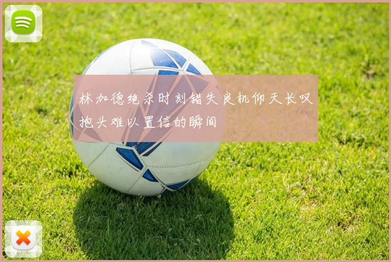 林加德绝杀时刻错失良机仰天长叹抱头难以置信的瞬间